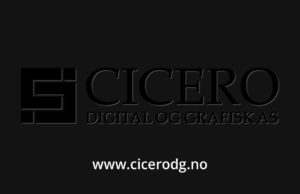 Cicero digital og grafisk bakside visittkort