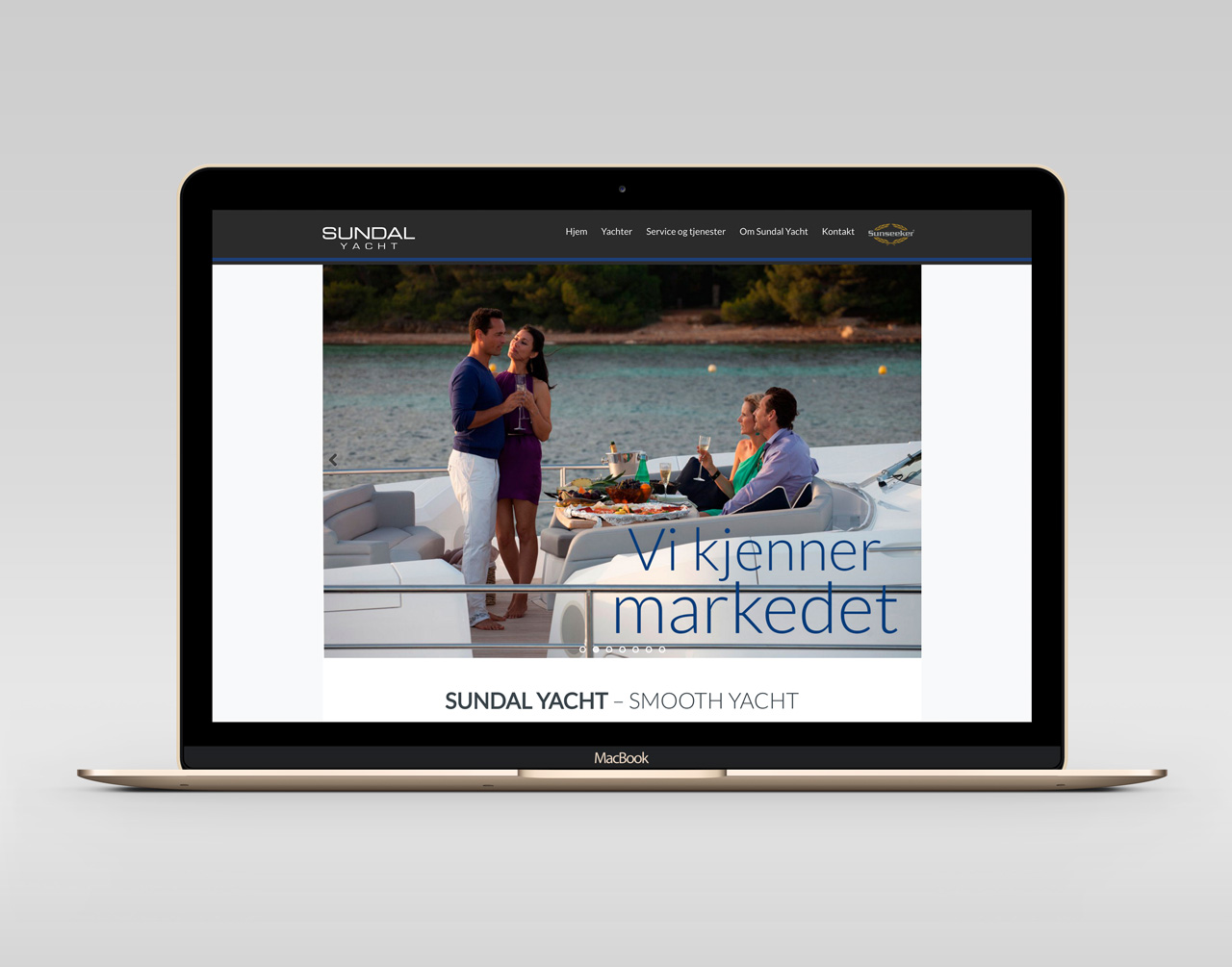 Sundal yacht webdesign av cicero